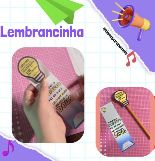 Lembrancinha Luz do Mundo - Gratuita