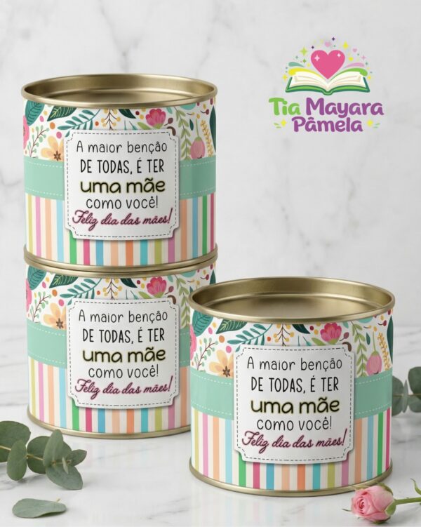 Adesivo Latinha - Dia das mães