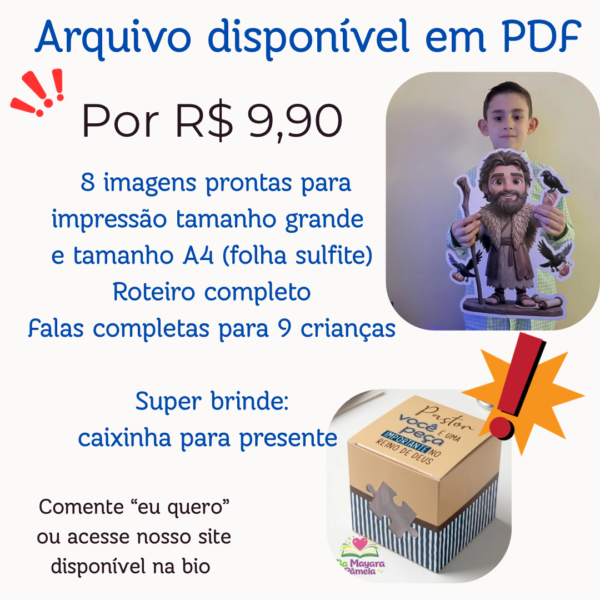 Jogral dia do pastor - personagens da Bíblia