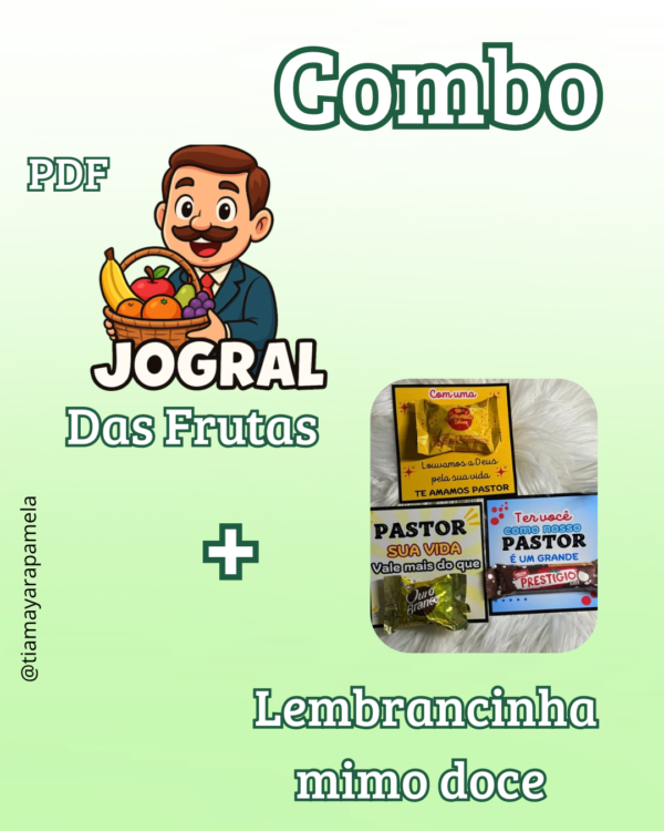 Combo PDF jogral das frutas + mimo doce